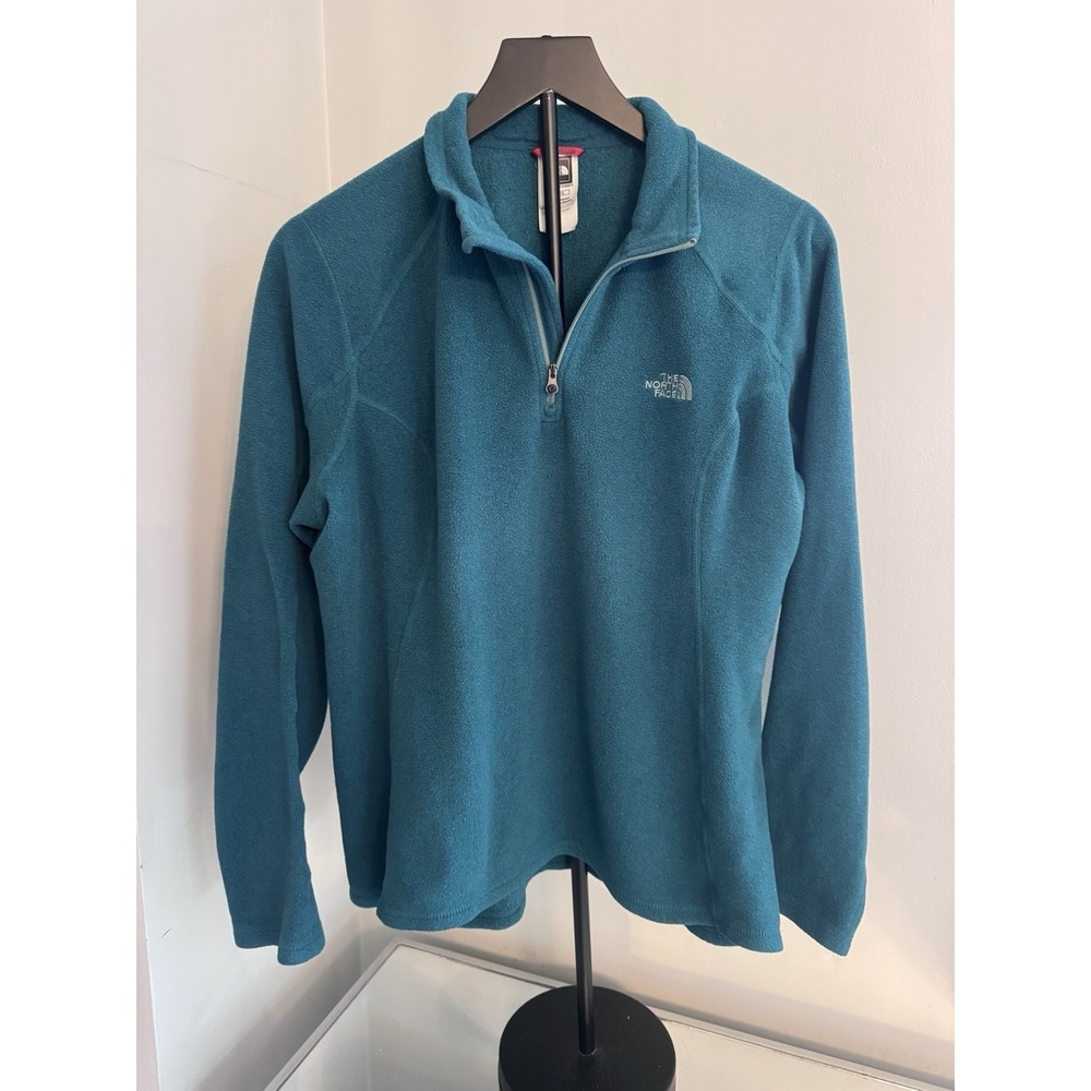 The‎ North Face Glacier 1/4 Zip Fleece Pullover Jacket XL Teal Green Outdoor